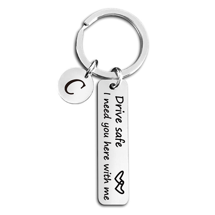 Wholesale Stainless Steel Love Driving Keychain